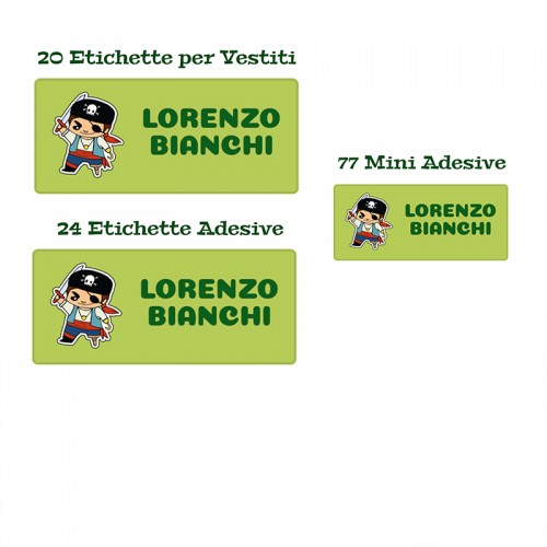 Set di 10 Etichette Termoadesive Scuola per Vestiti Bambino Personalizzabili  con Nome e Simbolo - Ideali per Asilo e Scuola