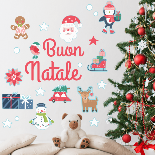 Adesivi Buon Natale