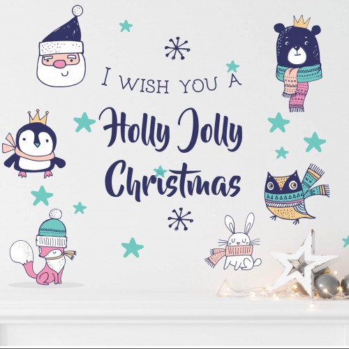 Murale Holly Christmas