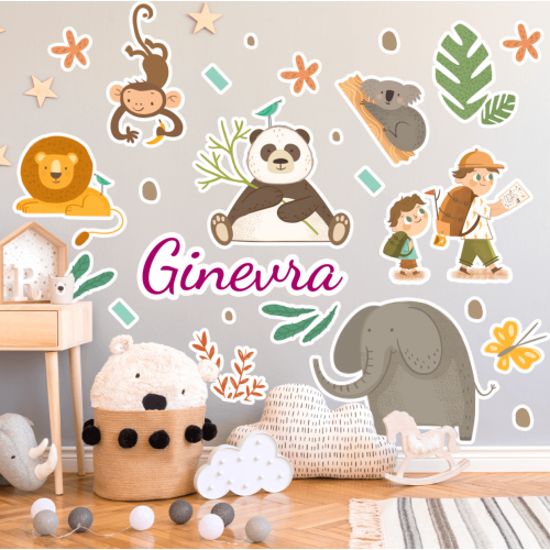 WALL STICKERS ADESIVI MURALI CAMERETTA BAMBINI