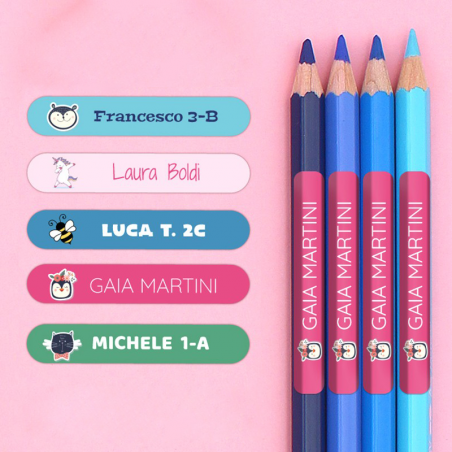 40 Ritagli Di Matite Colorate Per Decorazione Aula – 6,9x15,7 Cm – Cartellini E Lavagna